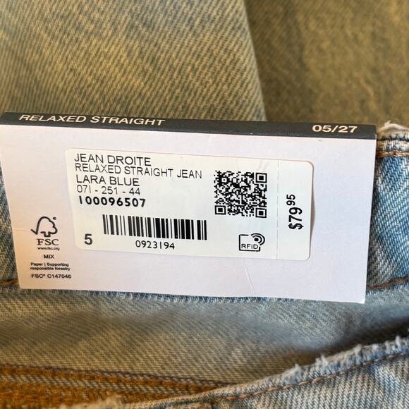 NWT Garage Relaxed Straight Jeans Mid Rise Light Wash Women’s Size 27 - Picture 9 of 11